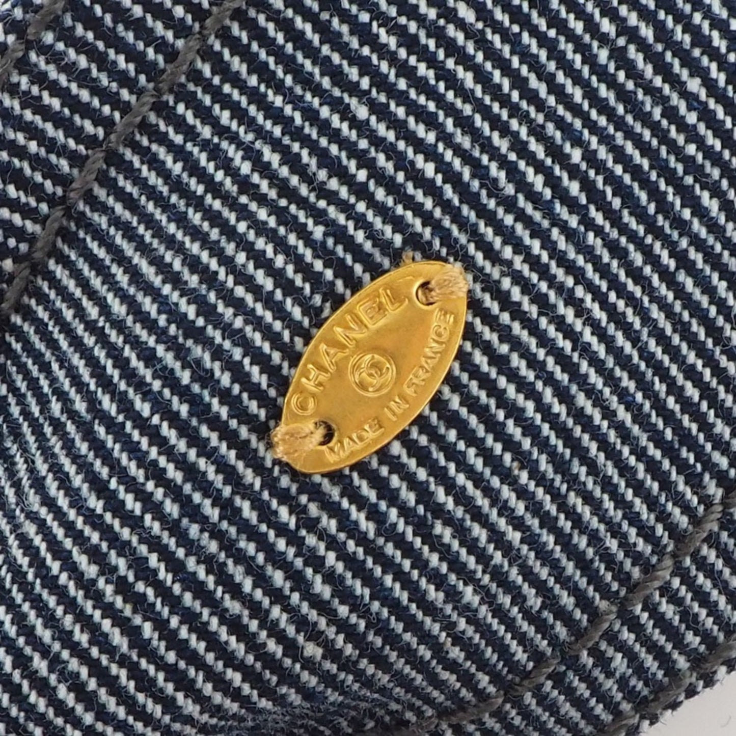 Chanel, Blue, Denim - Jeans, brooch