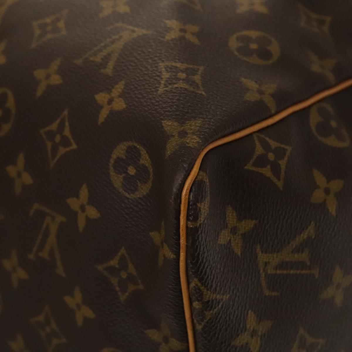 Louis Vuitton Keepall Bag Monogram Canvas, BROWN, CANVAS, Travel bag