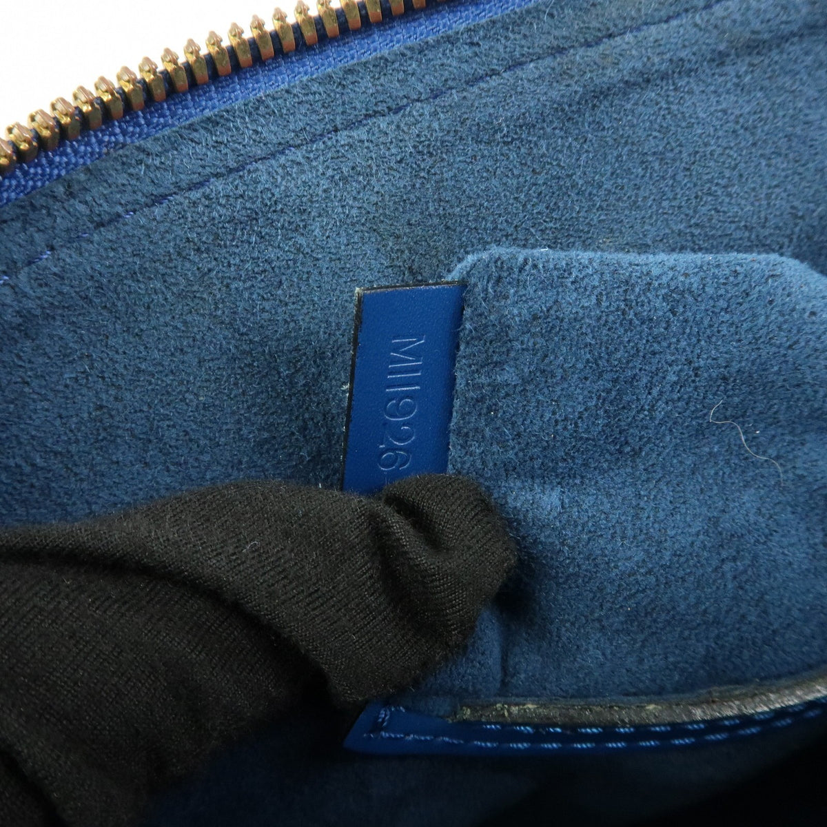 Louis Vuitton Alma Epi Leather, Blue, Leather, Handbag