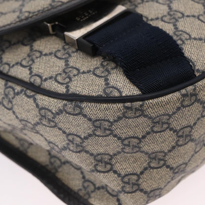 Gucci GG Messenger GG Coated Canvas, Navy, PVC, Shoulder Bag