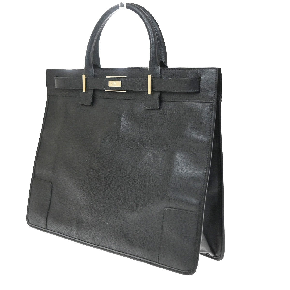 Gucci Business Leather, Black, Leather, Handbag