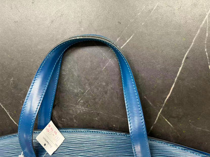 Louis Vuitton Saint Jacques Handbag Epi Leather, Blue, Leather, Handbag