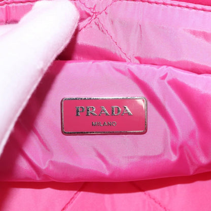 Prada Bomber Tessuto, Pink, Nylon, Tote Bag