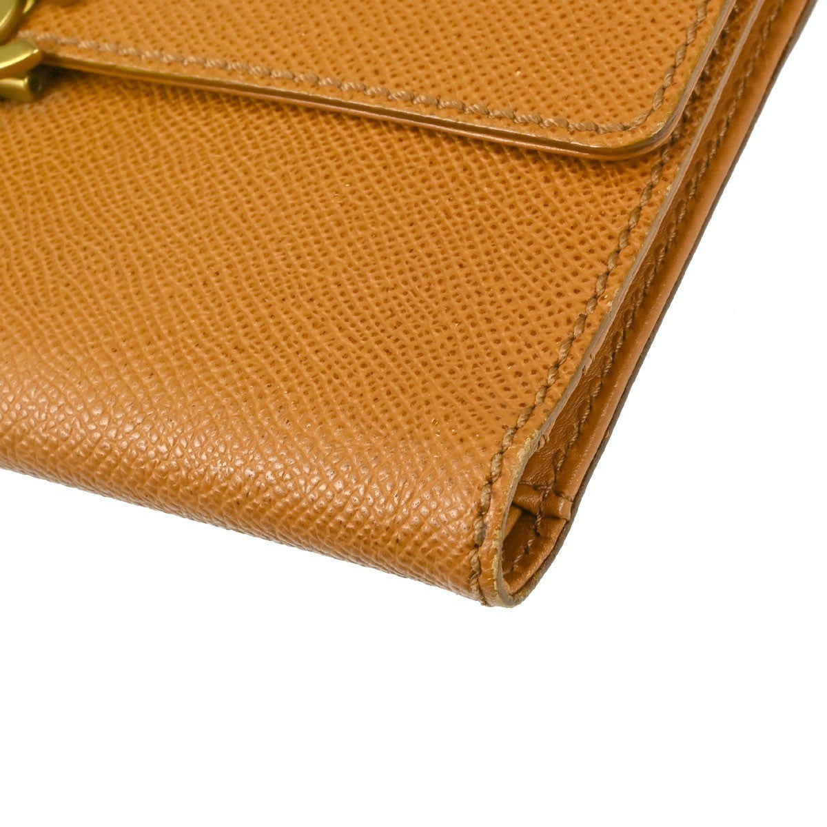 Chanel Trifold Caviar, Brown, Leather, Wallet