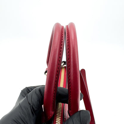 Gucci Convertible Dome Satchel Guccissima Leather, Burgundy, Leather, Handbag