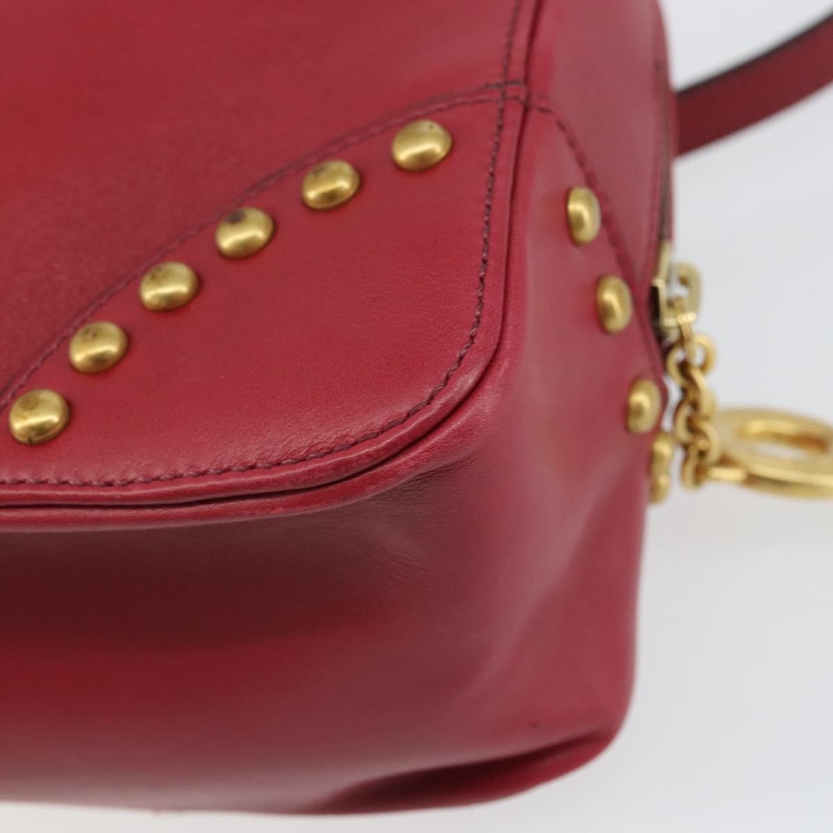 Celine Handbag Leather, Red, Leather, Handbag