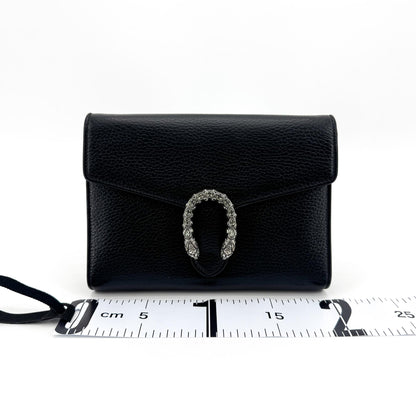 Gucci Dionysus Leather, Black, Leather, Handbag