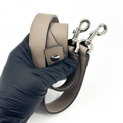 Fendi By The Way Satchel Calfskin, Gray, Calfskin, Handbag