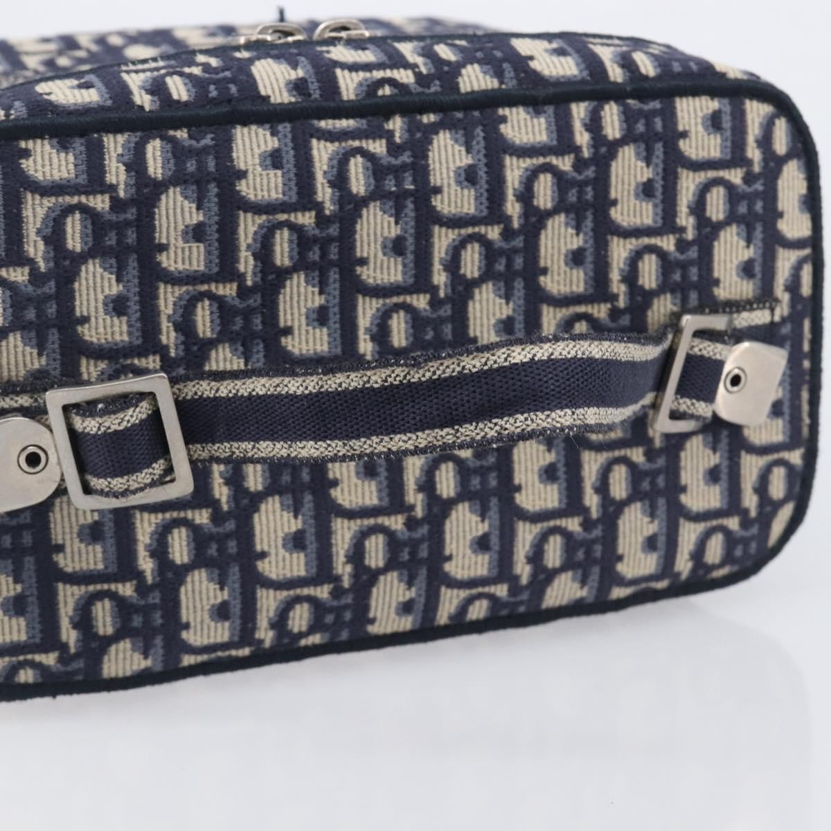 Christian Dior DiorTravel Vanity Case Oblique Canvas, Navy, Canvas, Handbag