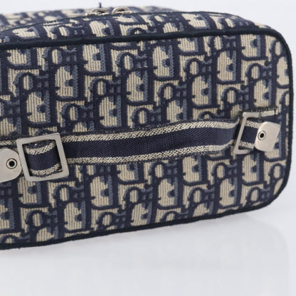 Christian Dior DiorTravel Vanity Case Oblique Canvas, Navy, Canvas, Handbag