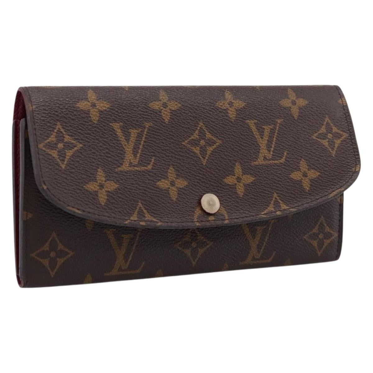 Louis Vuitton Emilie Monogram Canvas, Brown, Canvas, Wallet