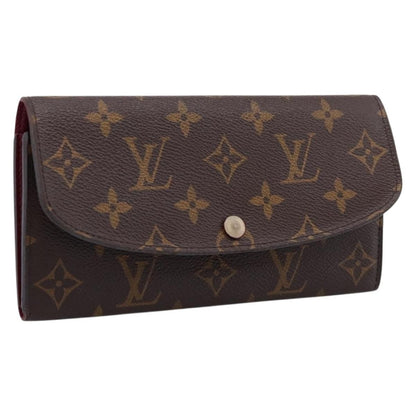 Louis Vuitton Emilie Monogram Canvas, Brown, Canvas, Wallet