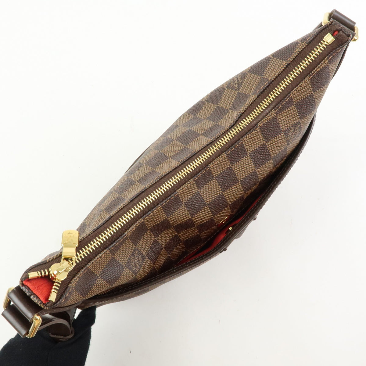 Louis Vuitton Bloomsbury Damier, Brown, Canvas, Shoulder Bag