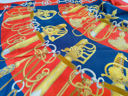 Hermes Carré 90 Silk multicolor, Multicolour, Silk, Scarf