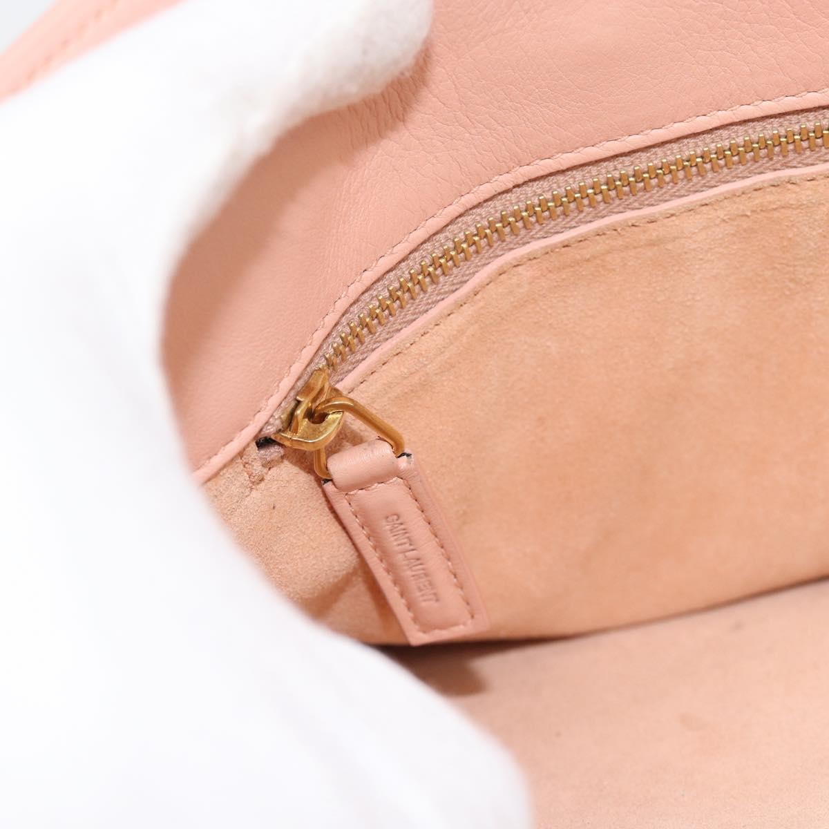 Saint Laurent Sac de Jour Leather, Pink, Leather, Handbag