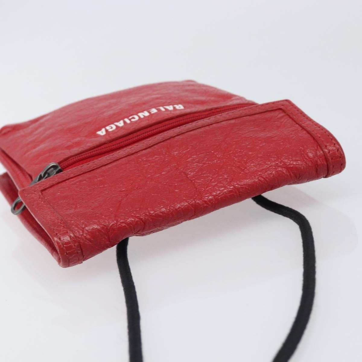 Balenciaga Explorer Leather, Red, Leather, Crossbody Bag