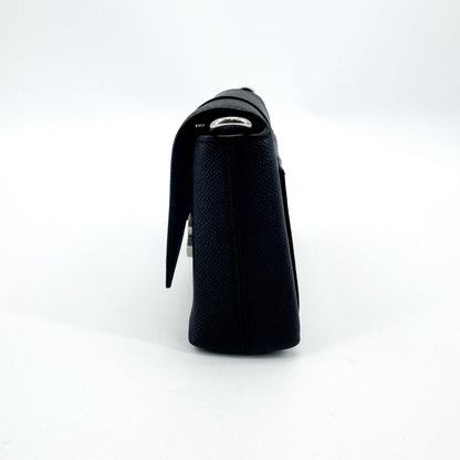 Balenciaga Hourglass Chain Leather, Black, Leather, Shoulder Bag