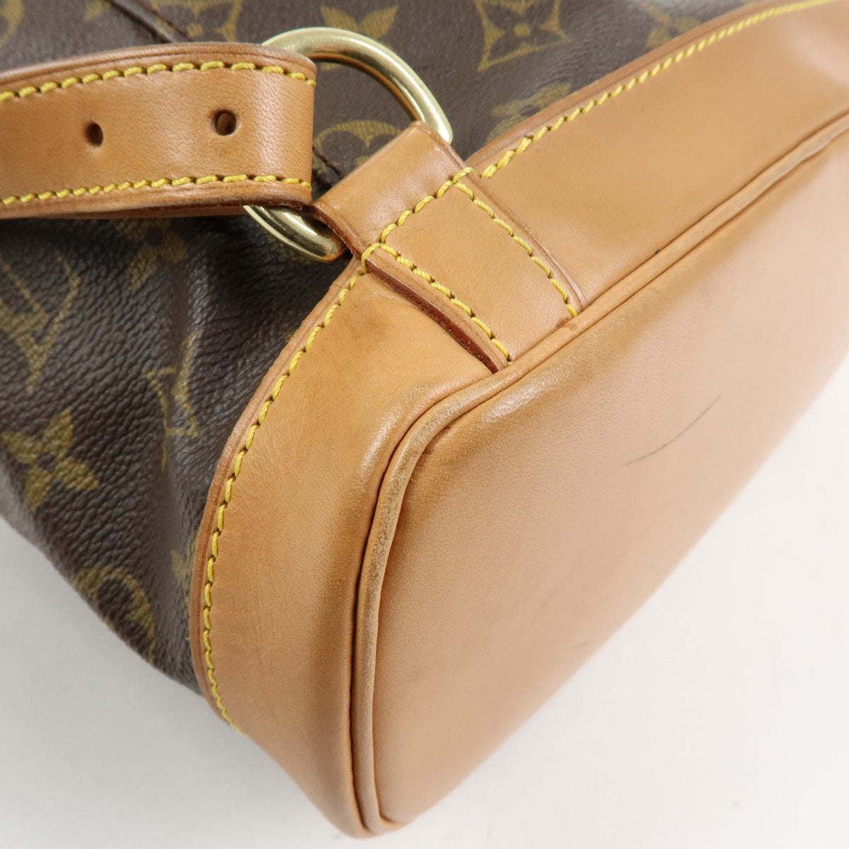 Louis Vuitton Vintage Montsouris Monogram Canvas, Brown, Canvas, Backpack