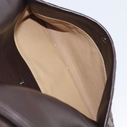 Bottega Veneta Intrecciato Shoulder Leather, Brown, Leather, Shoulder Bag