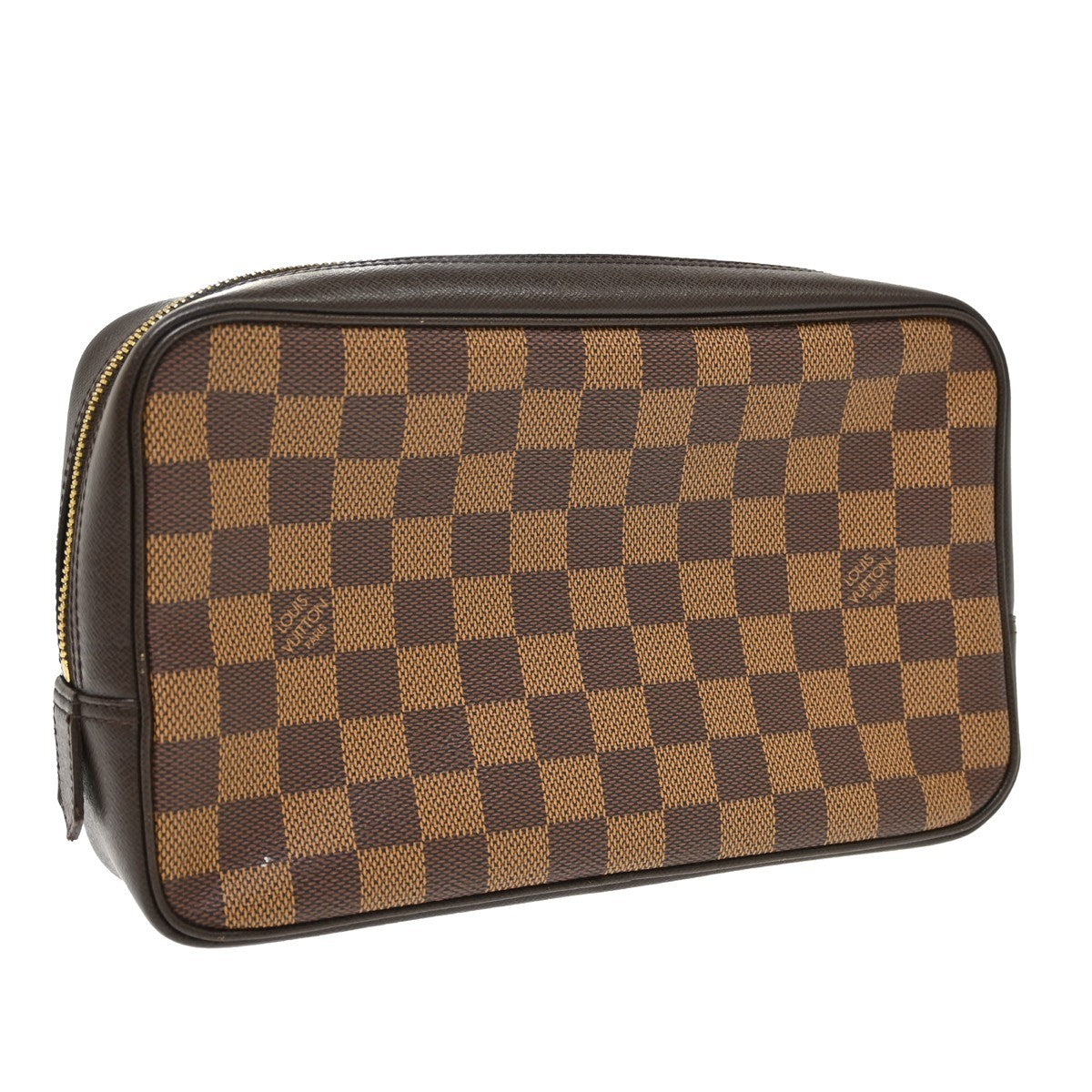 Louis Vuitton Trousse Toilette Damier Canvas, Brown, Canvas, Clutch