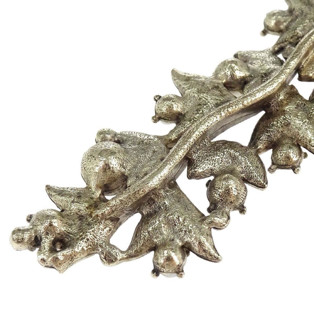 Chanel CC Leaf Cluster Pendant Metal with Crystals, Gold, Gold Plated, Necklace