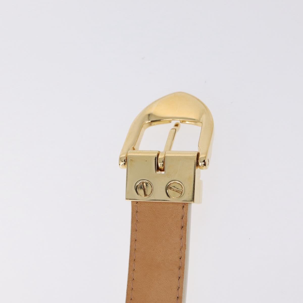 Louis Vuitton Vernis Belt LV Monogram Vernis, Beige, Patent Leather, Belt