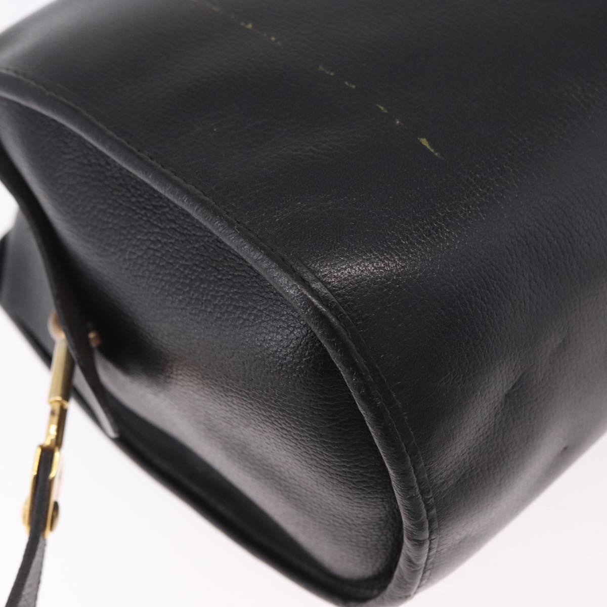 Christian Dior Shoulder Leather, Black, Leather, Shoulder Bag