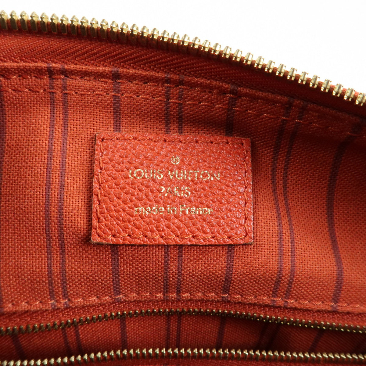 Louis Vuitton Speedy Bandouliere Monogram Empreinte Leather, Orange, Leather, Handbag