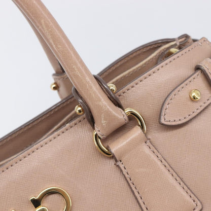 Salvatore Ferragamo Batik Leather, Beige, Leather, Tote Bag