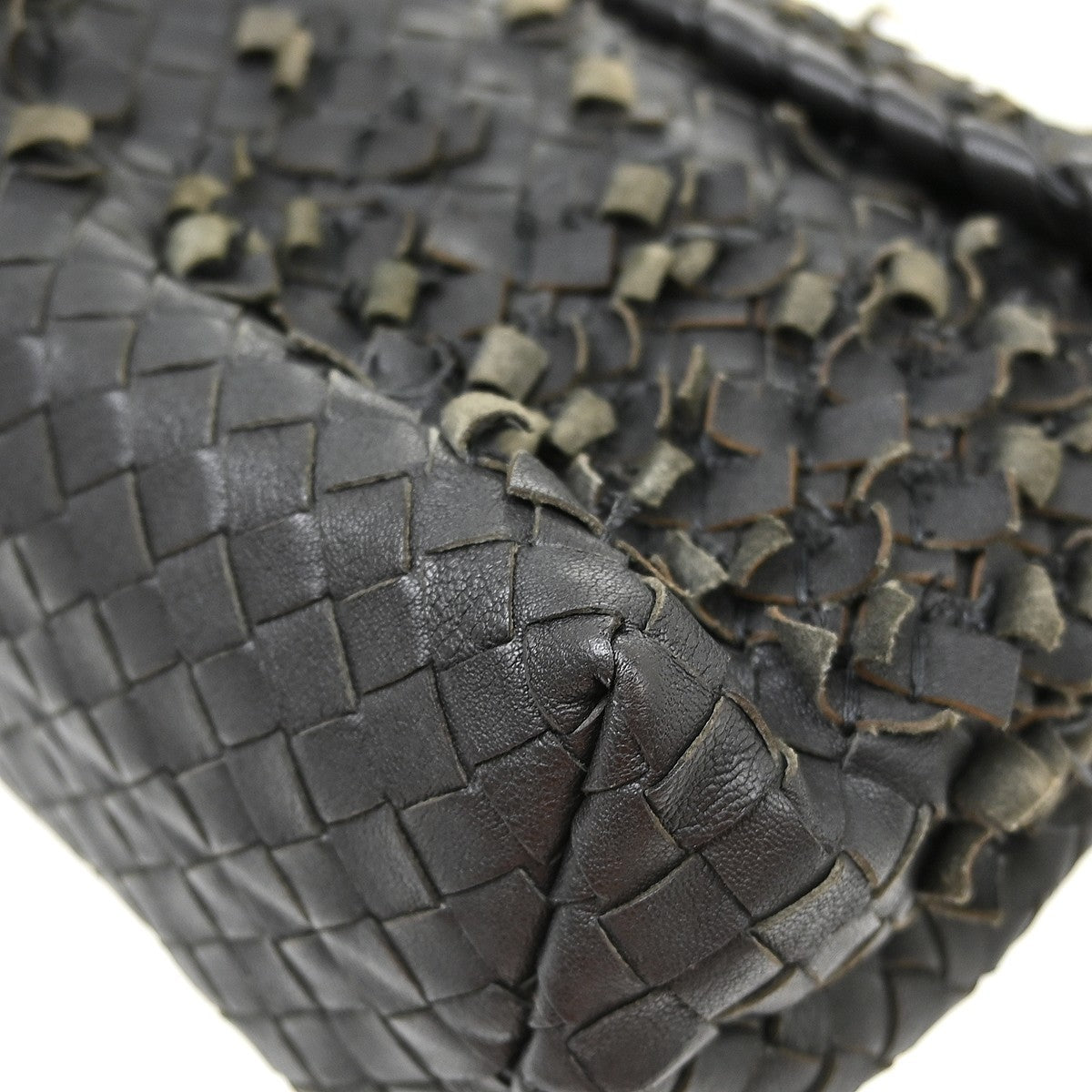 Bottega Veneta Olimpia Tobu Intrecciato Nappa, Black, Leather, Shoulder Bag