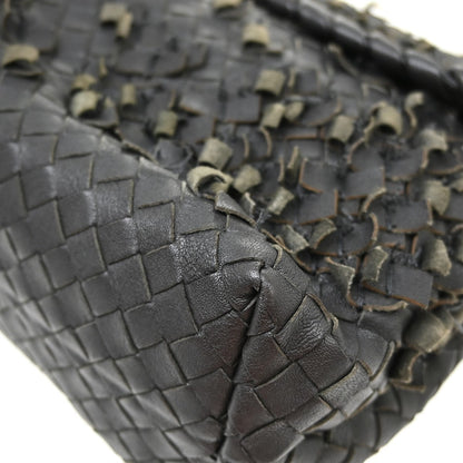 Bottega Veneta Olimpia Tobu Intrecciato Nappa, Black, Leather, Shoulder Bag