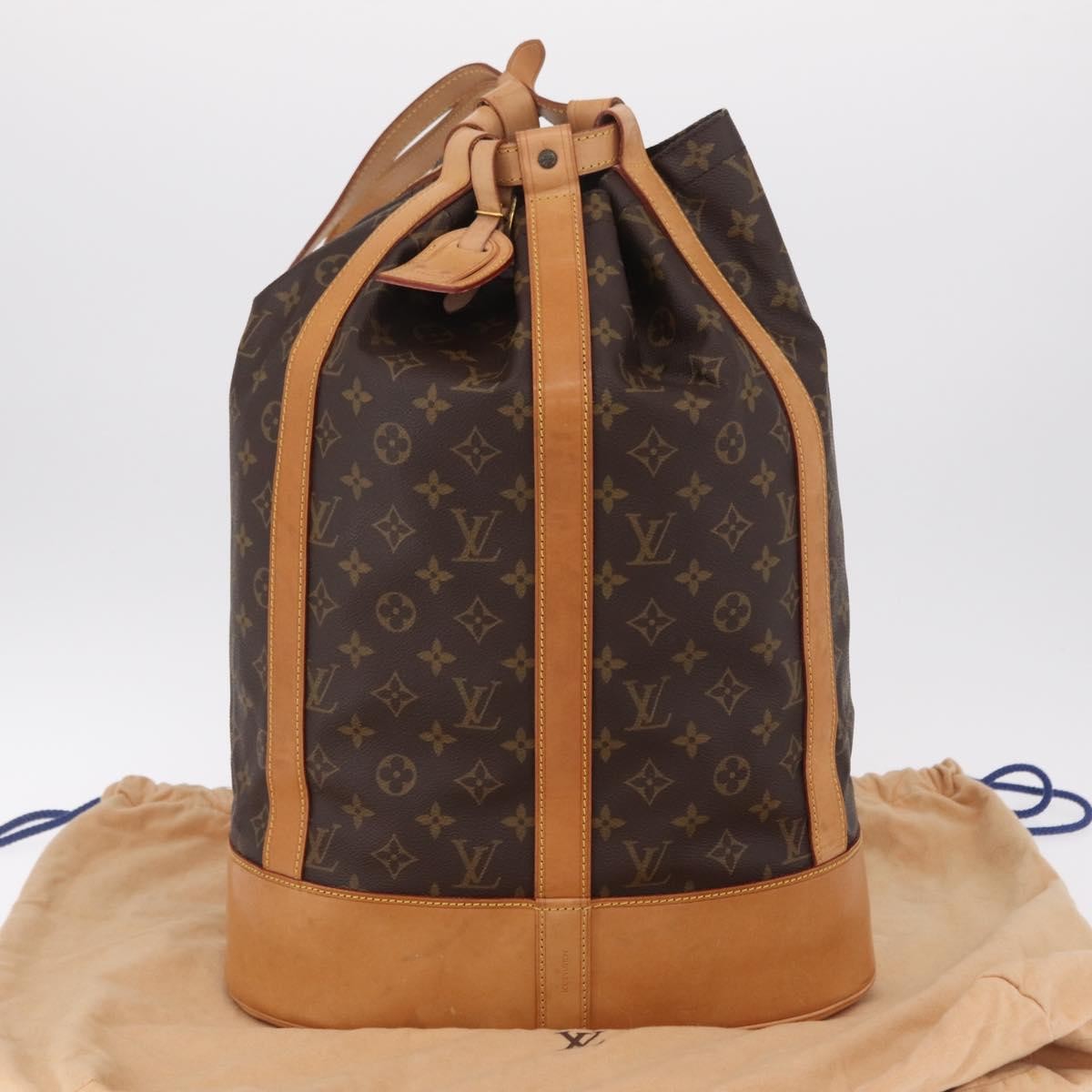 Louis Vuitton Randonnee Monogram Canvas, Brown, Canvas, Backpack