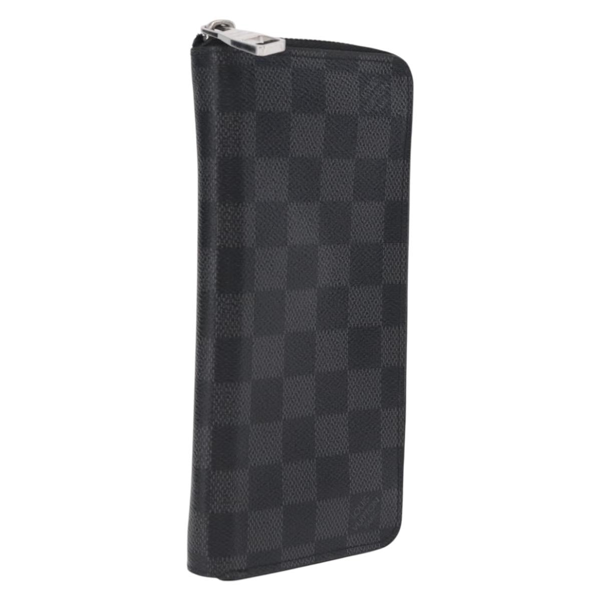 Louis Vuitton Zippy Damier Graphite, Gray, Canvas, Wallet