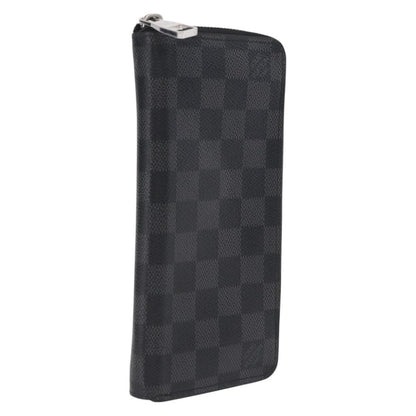 Louis Vuitton Zippy Damier Graphite, Gray, Canvas, Wallet
