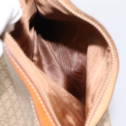 Celine Macadam Leather, Beige, Canvas, Shoulder Bag