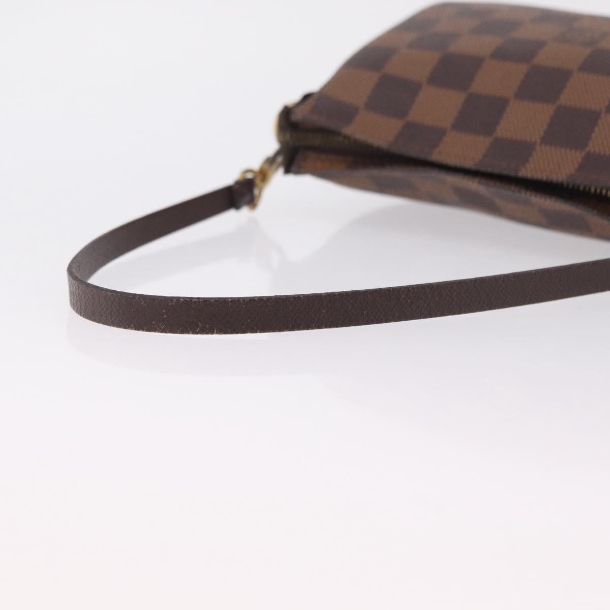 Louis Vuitton Trousse Make Up Damier, Brown, Canvas, Clutch