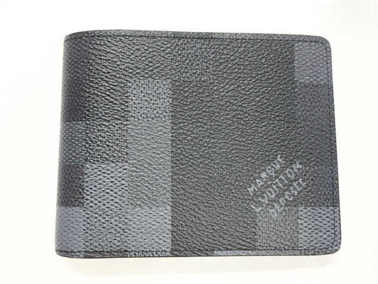 Louis Vuitton Slender Wallet Damier Graphite, Black, Leather, Wallet