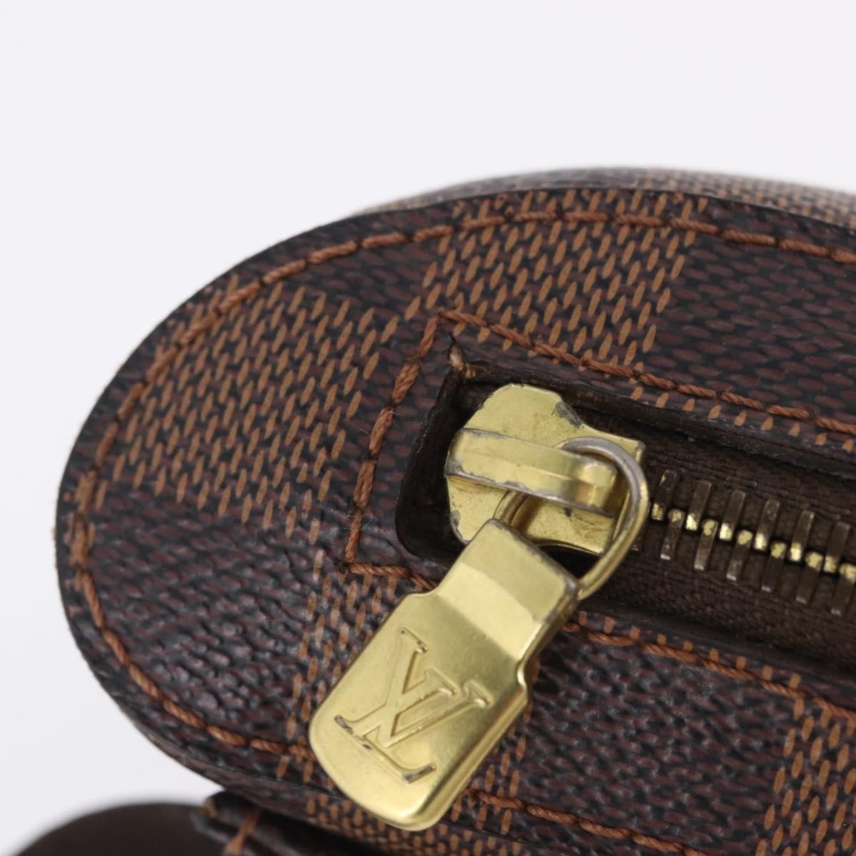 Louis Vuitton Geronimos Waist Damier, Brown, Canvas, Shoulder Bag