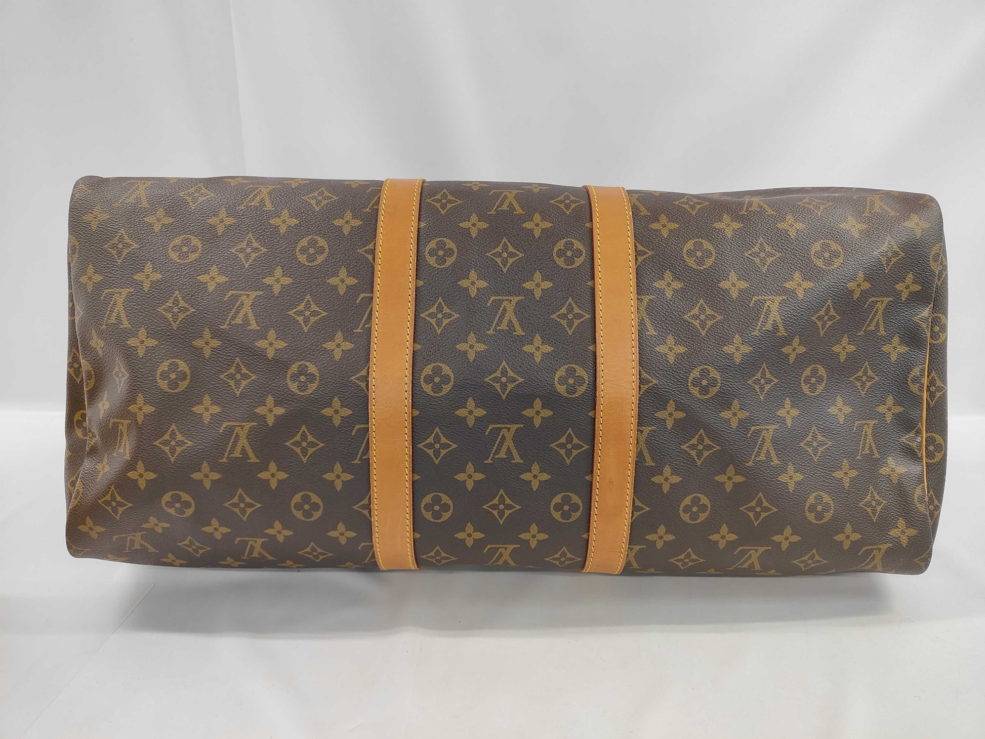 Louis Vuitton Keepall Monogram, Brown, Canvas, Travel Bag