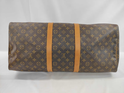 Louis Vuitton Keepall Monogram, Brown, Canvas, Travel Bag