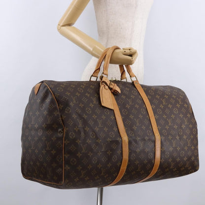 Louis Vuitton Keepall Monogram, Brown, Canvas, Travel Bag