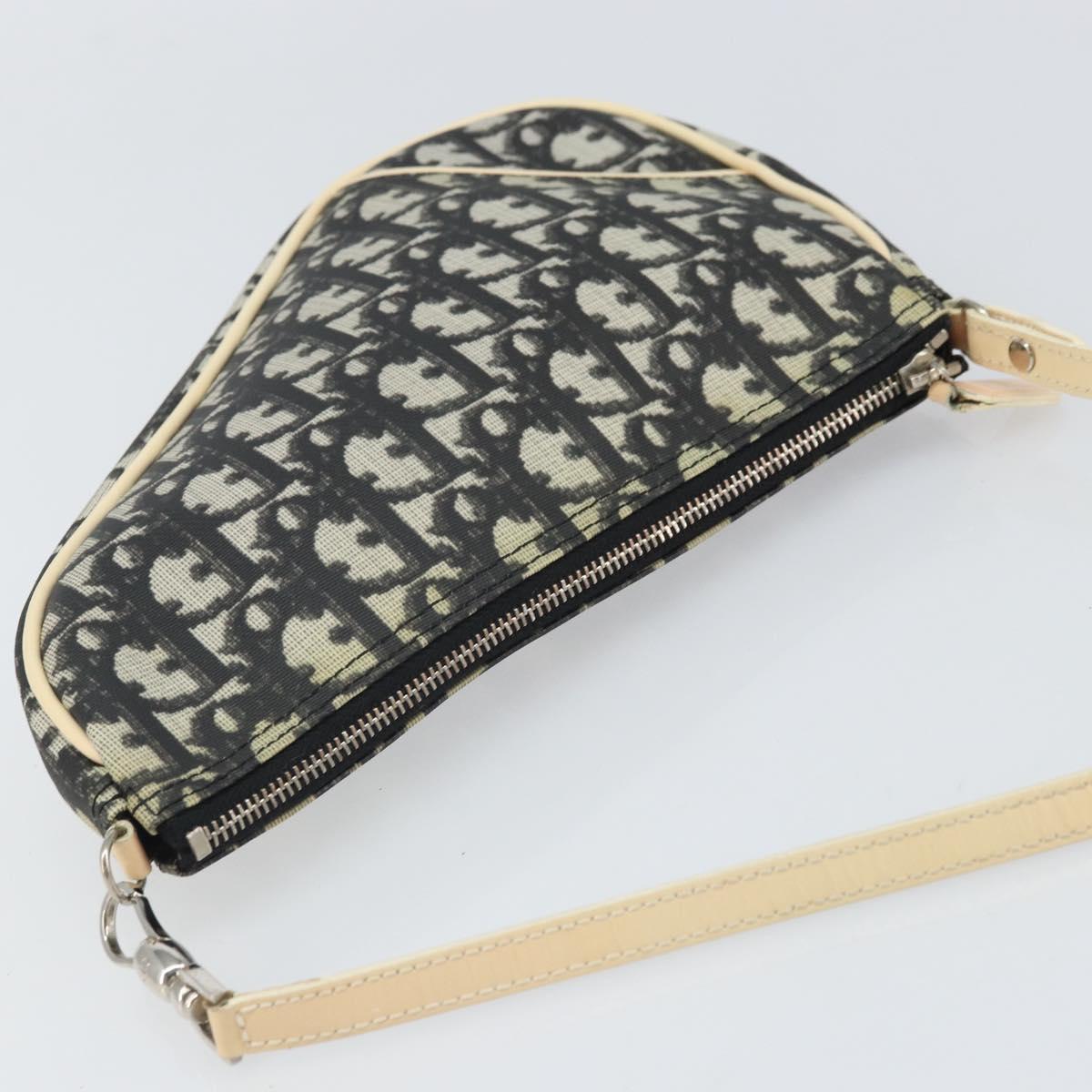 Christian Dior Saddle Tripple Pouch Oblique Canvas, BLACK, CANVAS, Shoulder bag