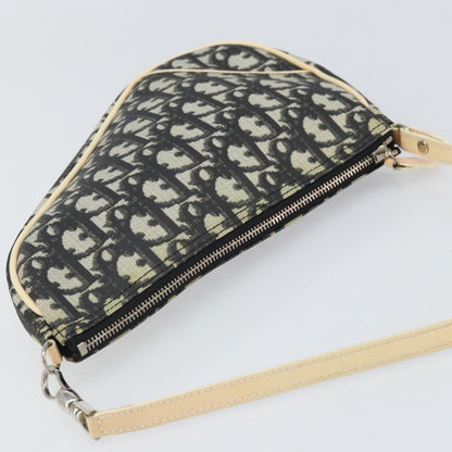Christian Dior Saddle Tripple Pouch Oblique Canvas, BLACK, CANVAS, Shoulder bag