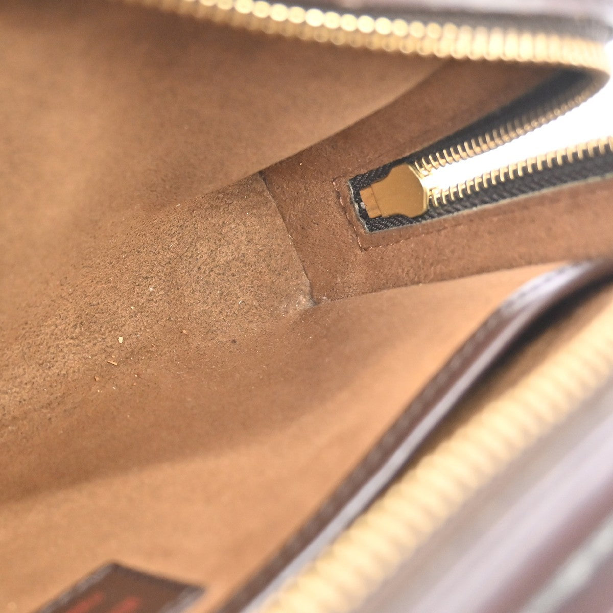 Louis Vuitton Pochette Saint Louis Damier, Brown, Canvas, Clutch