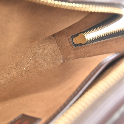 Louis Vuitton Pochette Saint Louis Damier, Brown, Canvas, Clutch