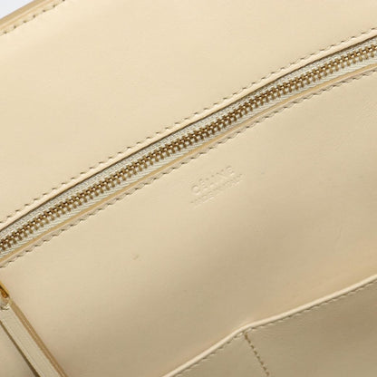 Celine Tie Tote Leather, Beige, Leather, Tote Bag