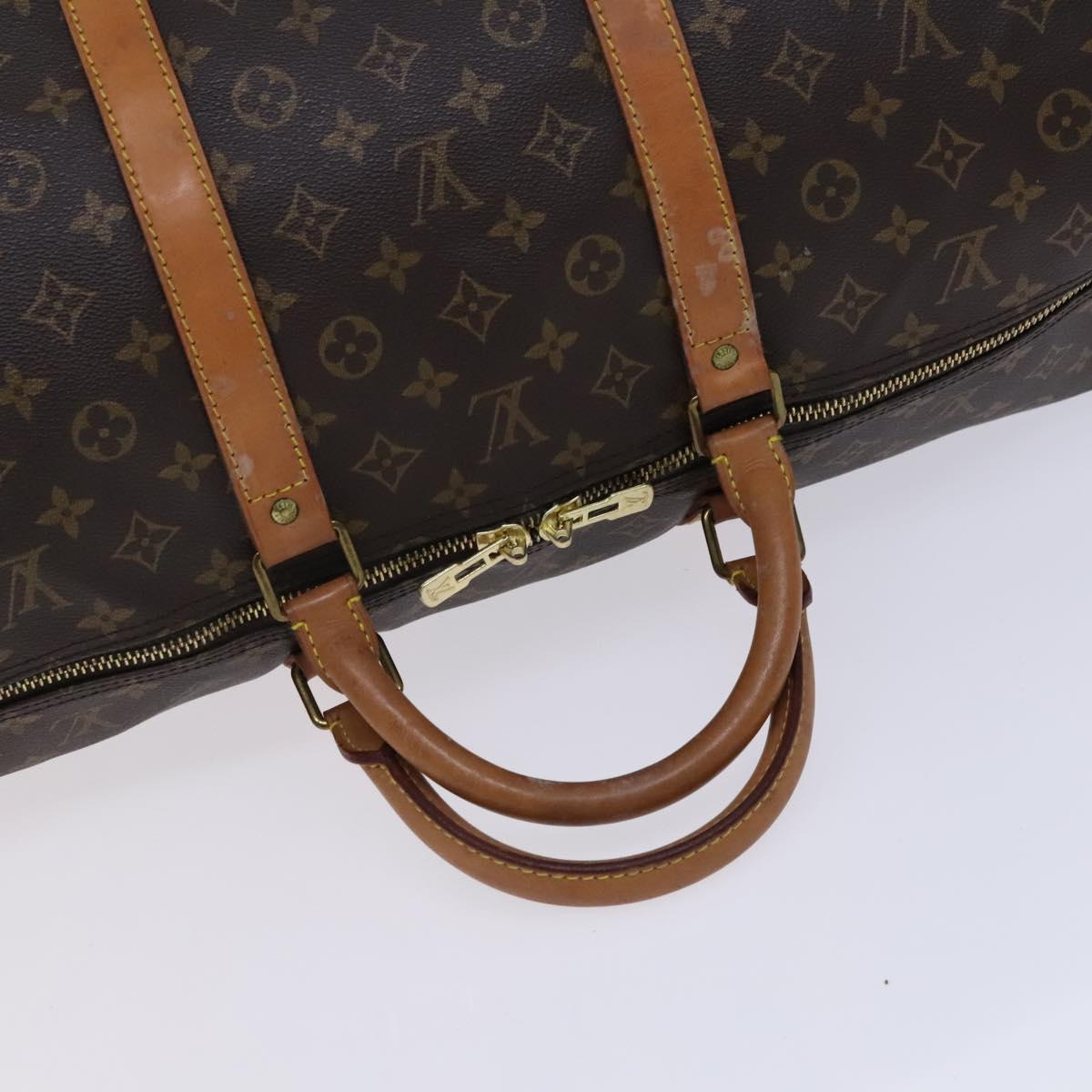 Louis Vuitton Keepall Bag Monogram Canvas, BROWN, CANVAS, Travel bag
