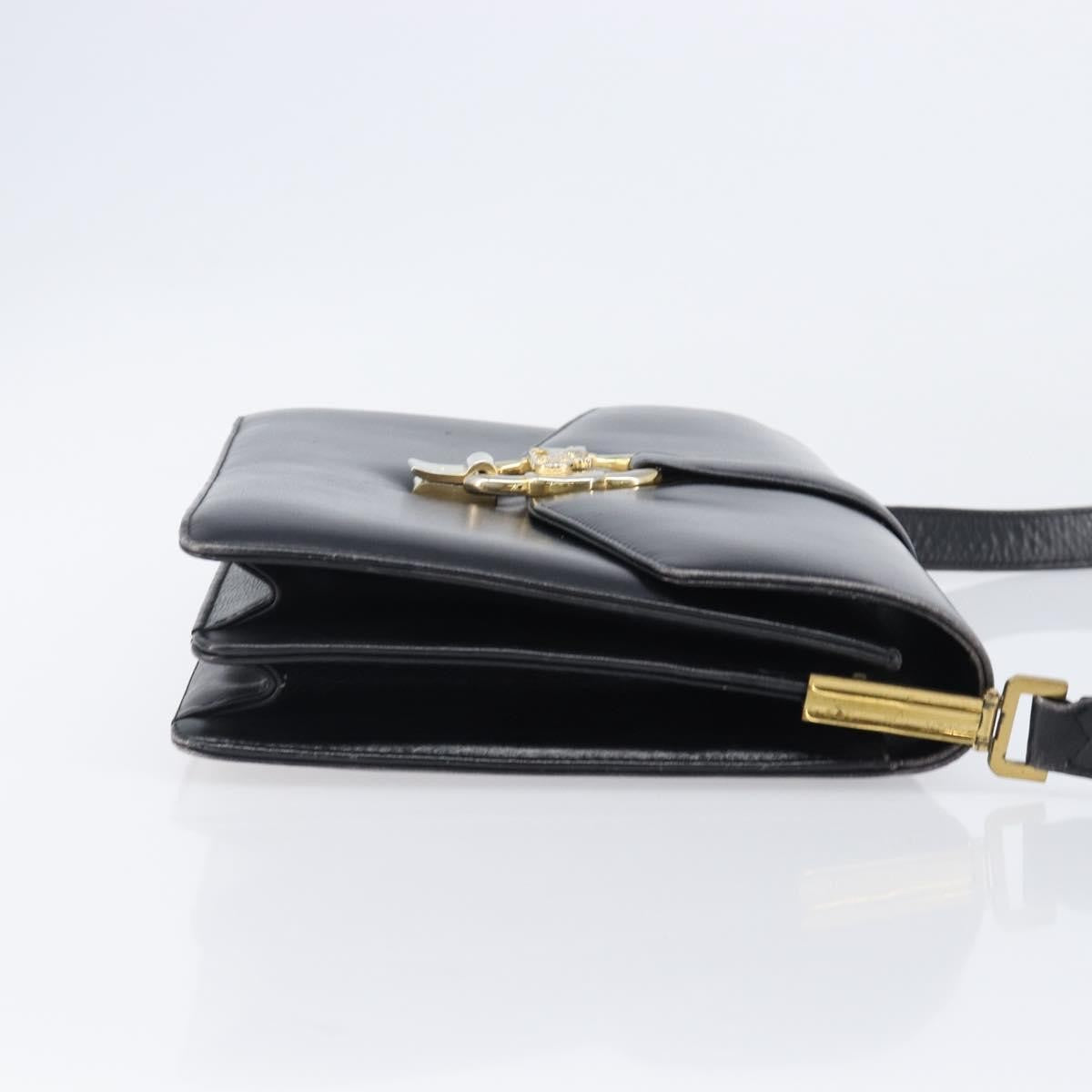Celine Horse Carriage Leather, Black, Leather, Shoulder Bag