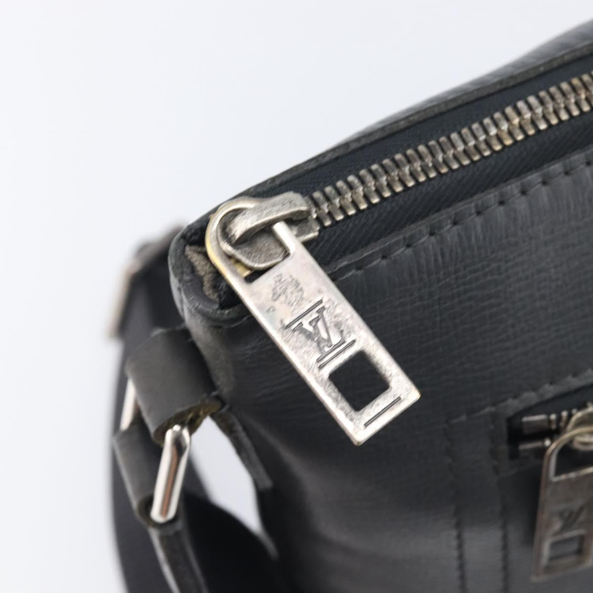 Louis Vuitton Shawnee Pochette Utah Leather, Gray, Leather, Clutch
