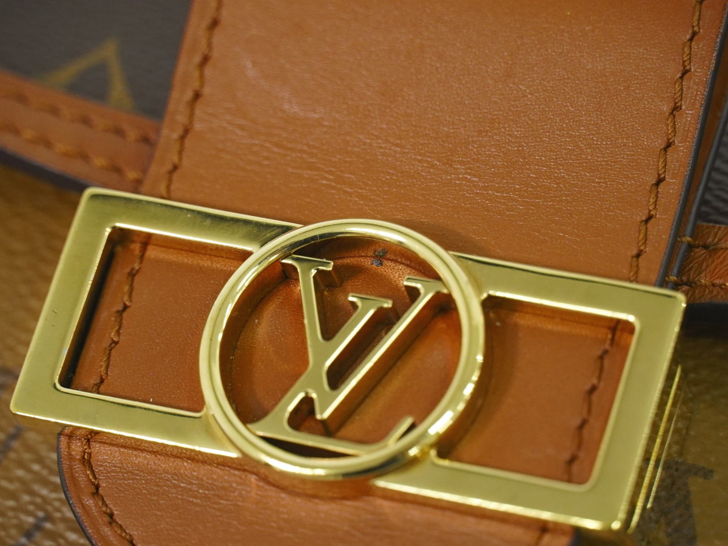Louis Vuitton Dauphine Reverse Monogram Canvas, Brown, Canvas, Shoulder Bag